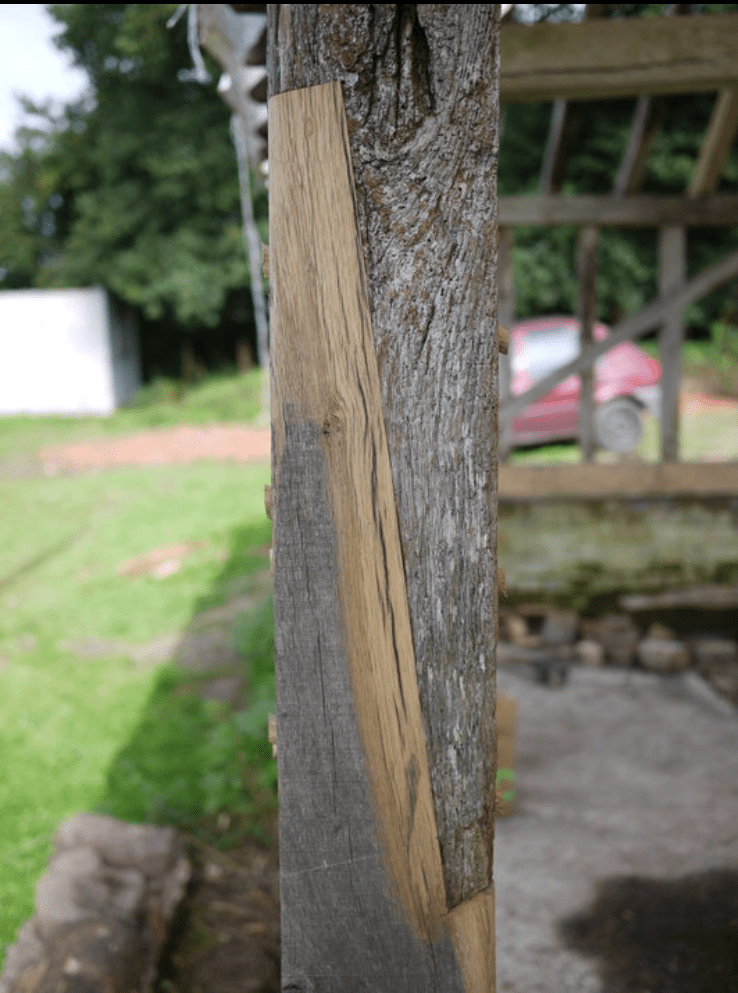 Scarf joint post repair